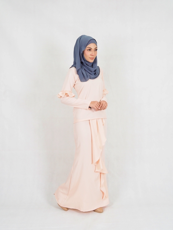 SW4936 Fashion Baju Kurung Peach