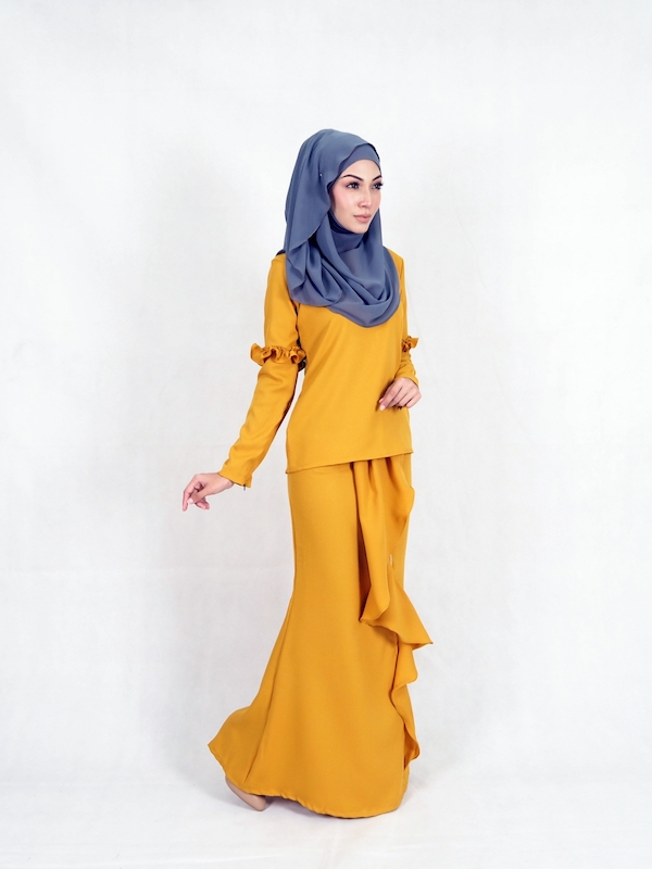SW4945 Baju Kurung (Plus Size) Mustard