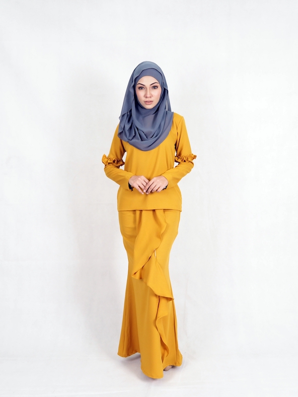 SW4946 Baju Kurung (Plus Size) Mustard