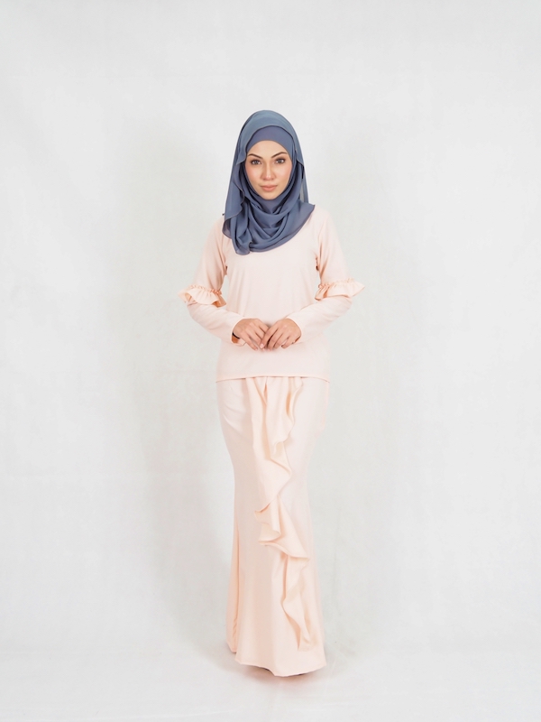 SW4946 Baju Kurung (Plus Size) Peach