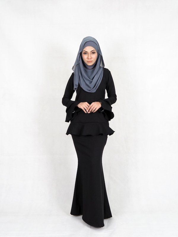 SW4949 Baju Kurung (Plus Size) Black