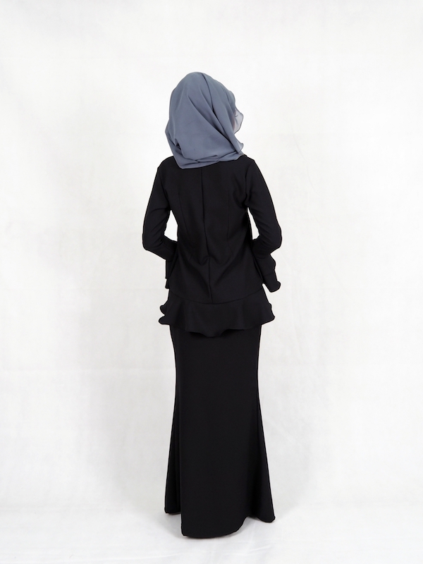 SW4949 Baju Kurung (Plus Size) Black