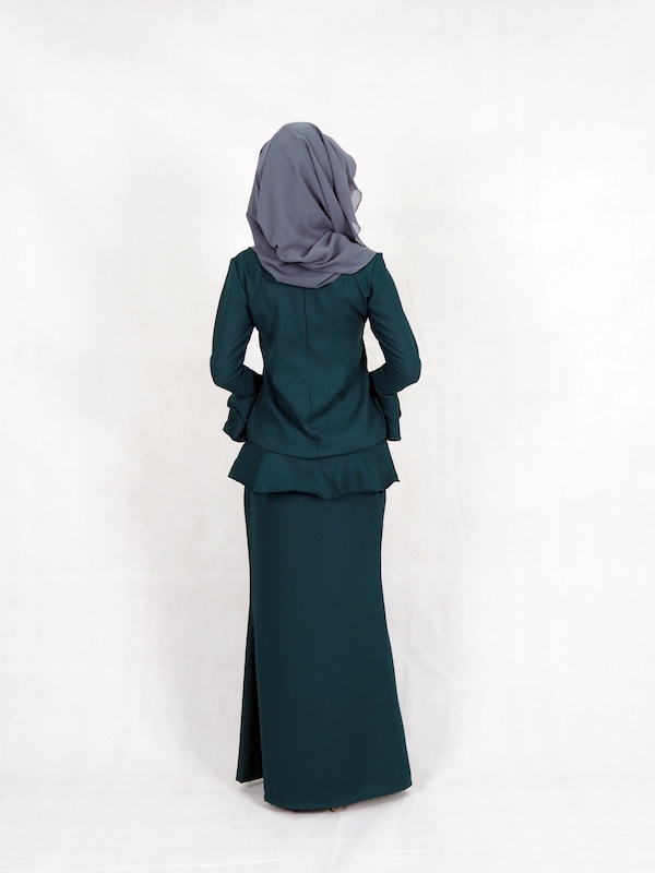 SW4949 Baju Kurung (Plus Size) Emerald Green