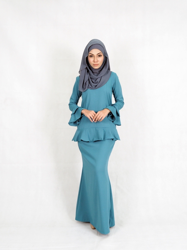 SW4949 Baju Kurung (Plus Size) Green