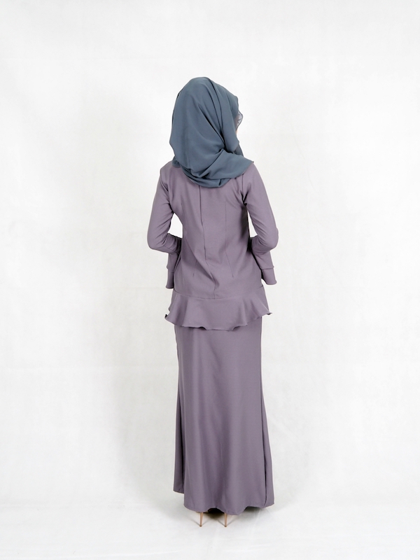 SW4949 Baju Kurung (Plus Size) Grey