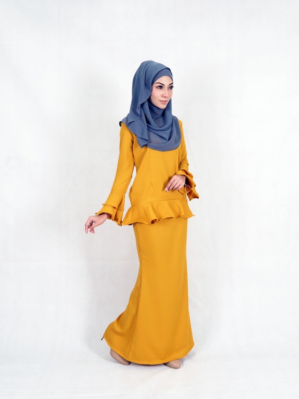 SW4949 Baju Kurung (Plus Size) Mustard