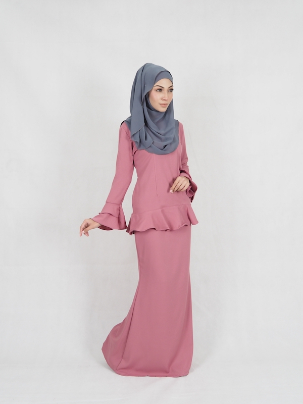 SW4949 Baju Kurung (Plus Size) Pink