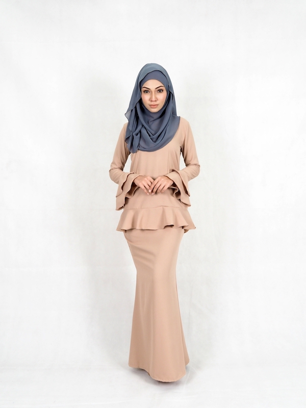 SW4950 Baju Kurung (Plus Size) Brown
