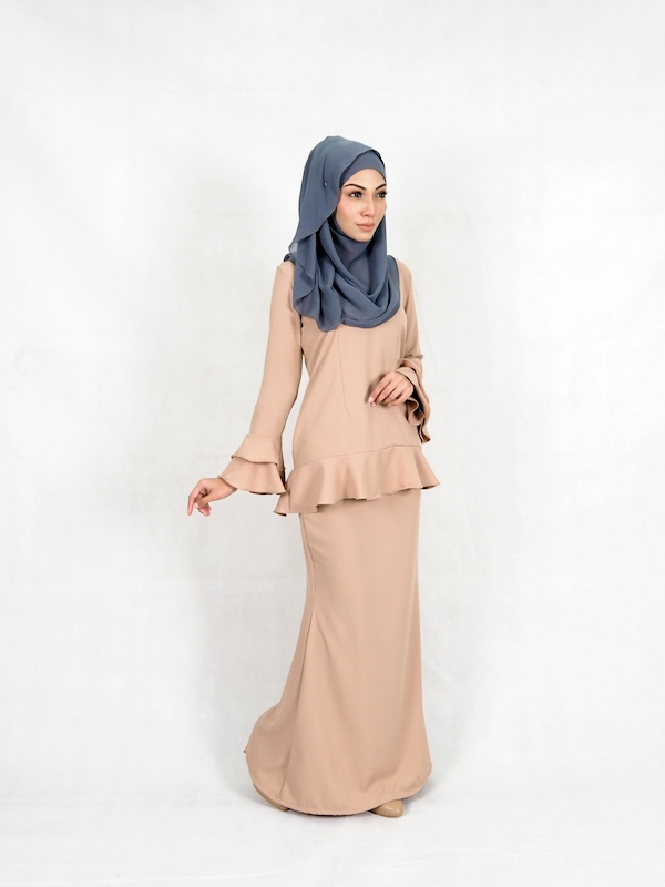 SW4950 Baju Kurung (Plus Size) Brown