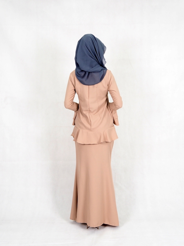 SW4950 Baju Kurung (Plus Size) Brown