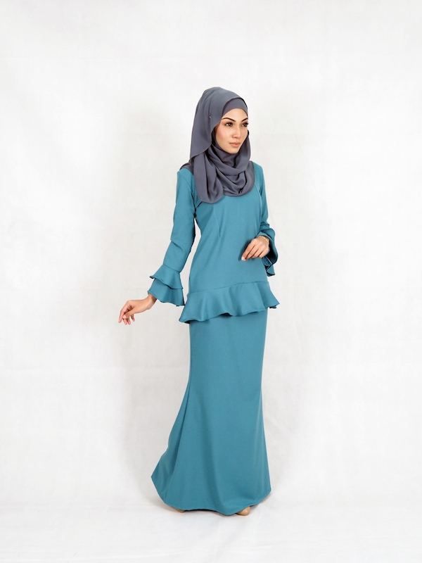 SW4950 Baju Kurung (Plus Size) Green