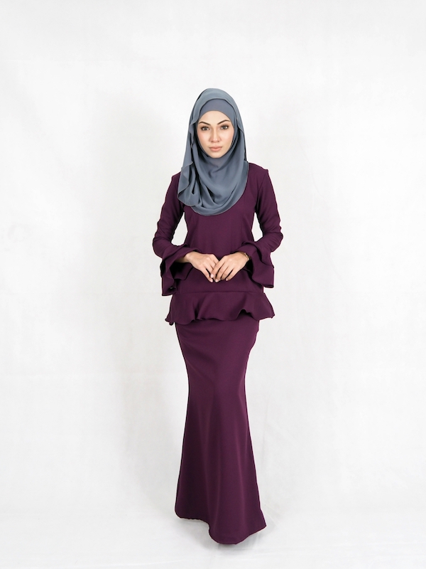 SW4950 Baju Kurung (Plus Size) Purple