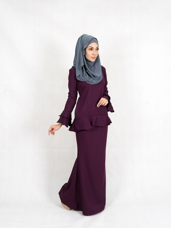 SW4950 Baju Kurung (Plus Size) Purple