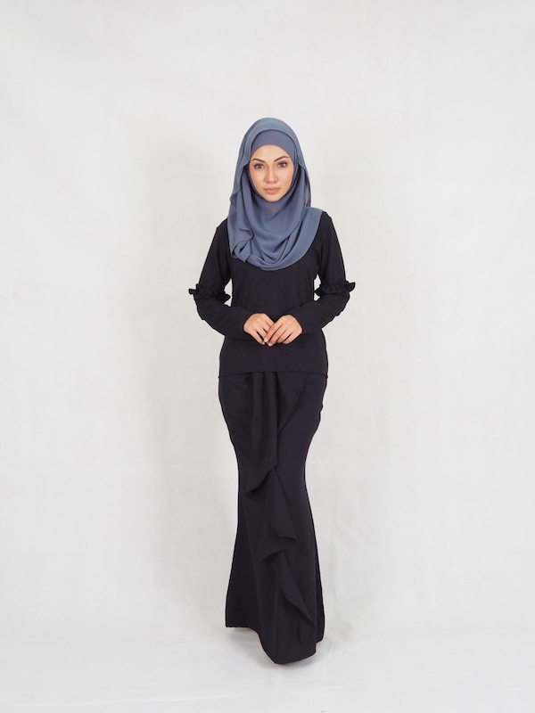 SW4951 Baju Kurung (Plus Size) Black