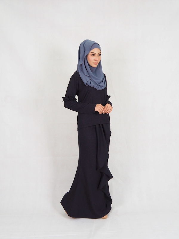 SW4951 Baju Kurung (Plus Size) Black