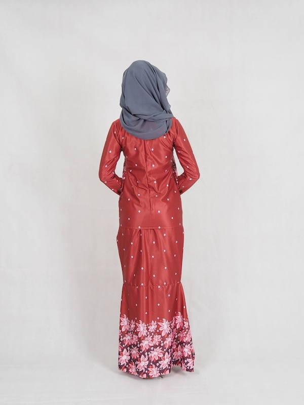 SW4954 Baju Kurung (Plus Size) Maroon