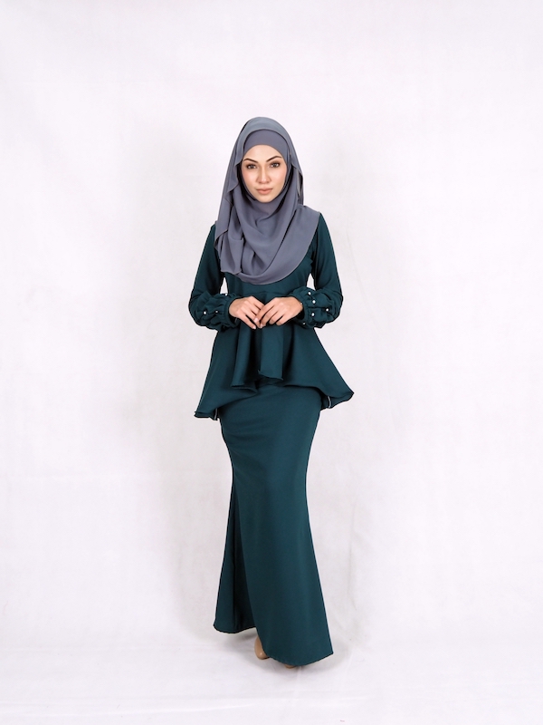 SW4959 Baju Kurung (Plus Size) Emerald Green