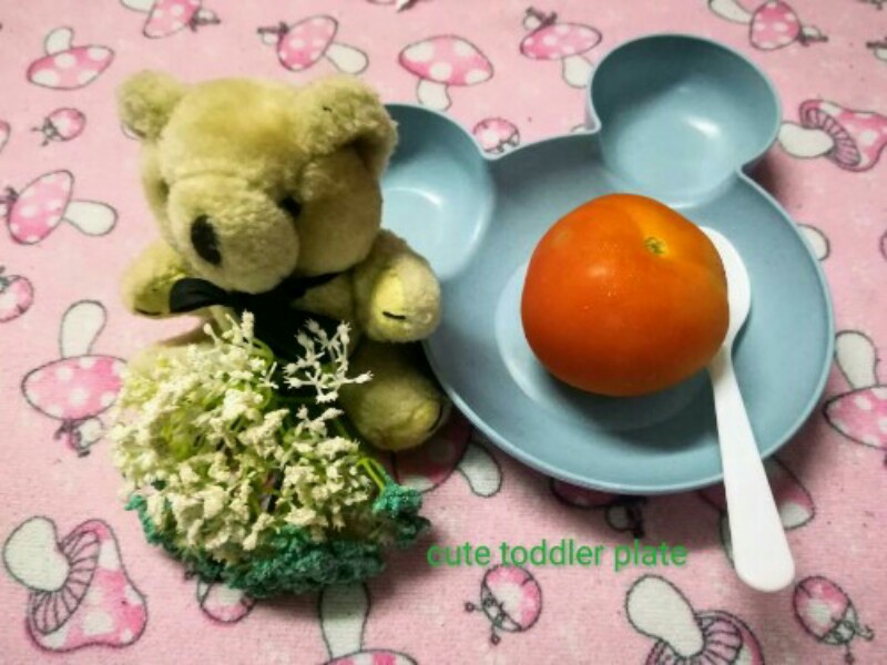 ZC-001 Cute Toddler Plate Blue