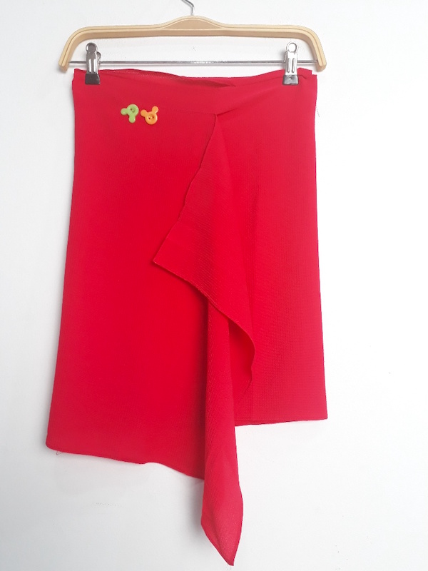 ZC-004 Kids Bubble Shawl Red