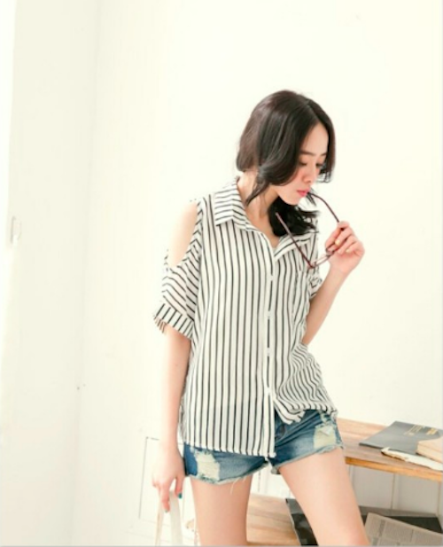 WT21479 Stylish Casual Top White