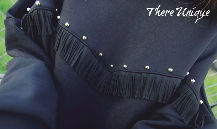 BM70948 Fashion Loose Top Black