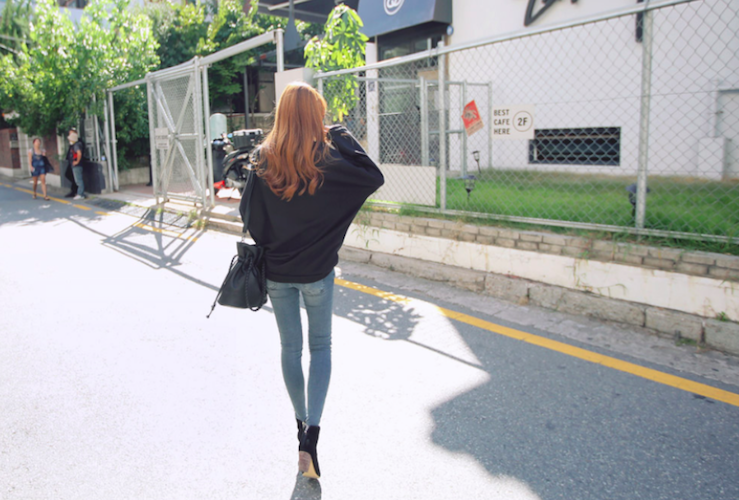 BM70948 Fashion Loose Top Black