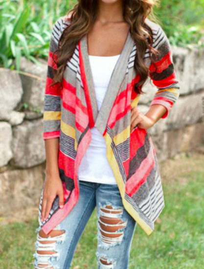 BM70950 Europe Fashion Cardigan Orange