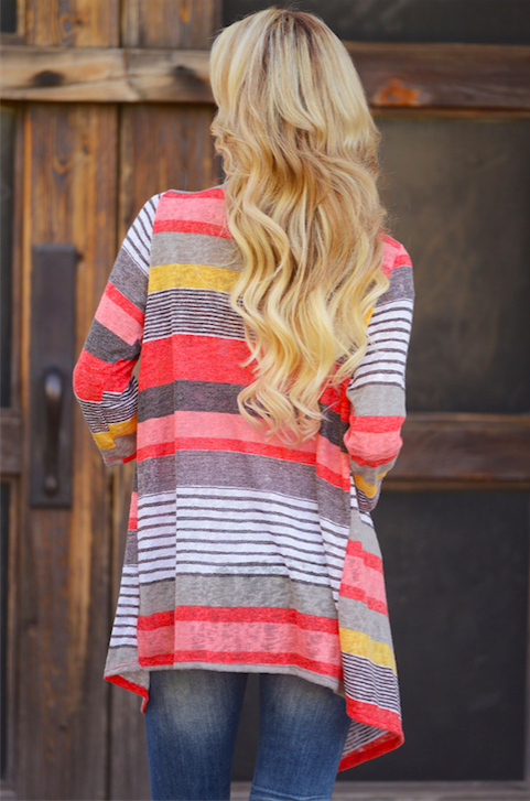 BM70950 Europe Fashion Cardigan Orange