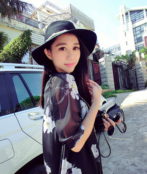 BM70951 Elegant Chiffon Cardigan Black