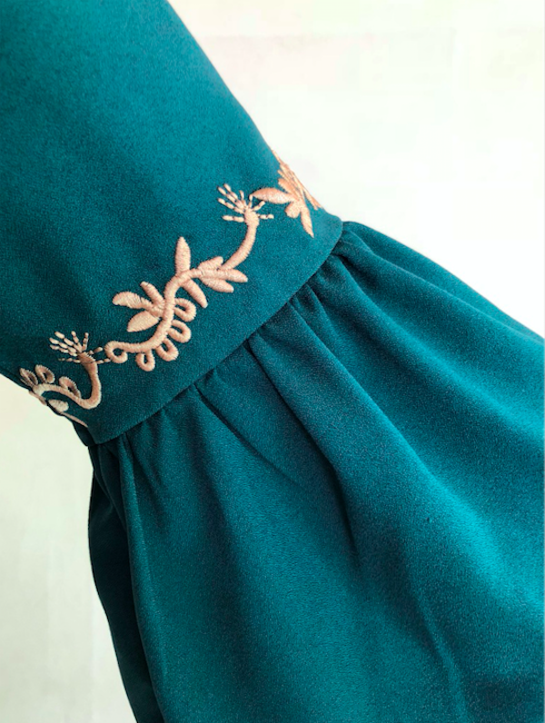 BM70965 Lovely Jubah Dark Green