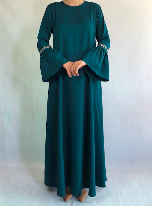 BM70965 Lovely Jubah Dark Green