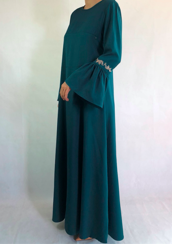 BM70965 Lovely Jubah Dark Green
