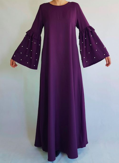BM70973 Fashion Jubah Purple
