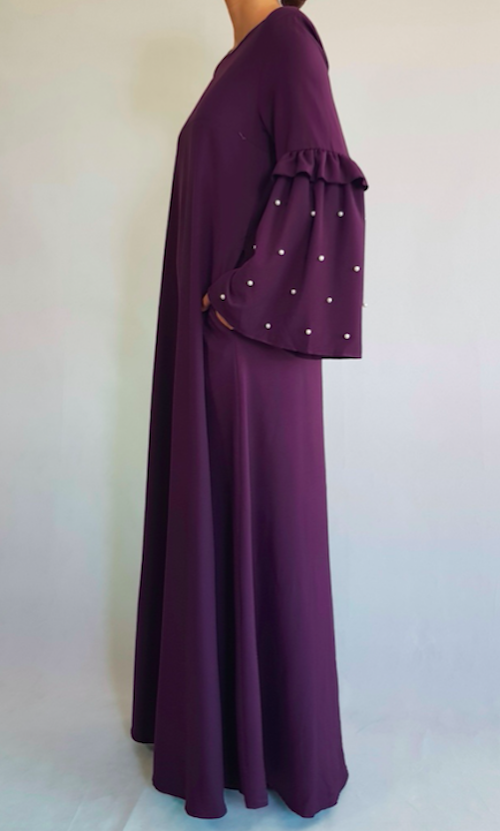 BM70973 Fashion Jubah Purple