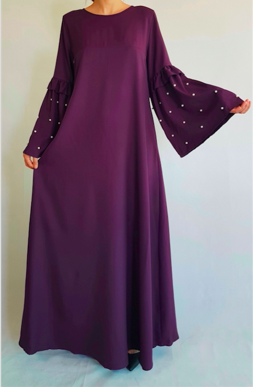BM70973 Fashion Jubah Purple