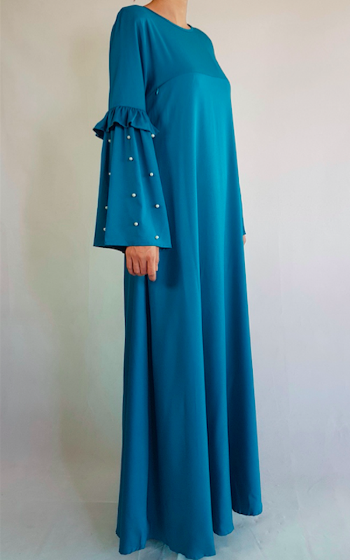 BM70973 Fashion Jubah Turquoise