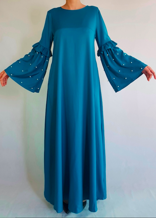 BM70973 Fashion Jubah Turquoise