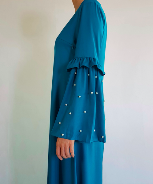 BM70973 Fashion Jubah Turquoise