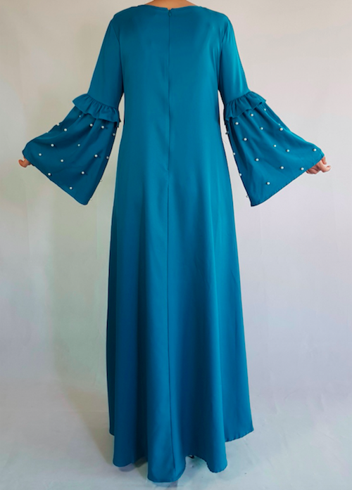 BM70973 Fashion Jubah Turquoise
