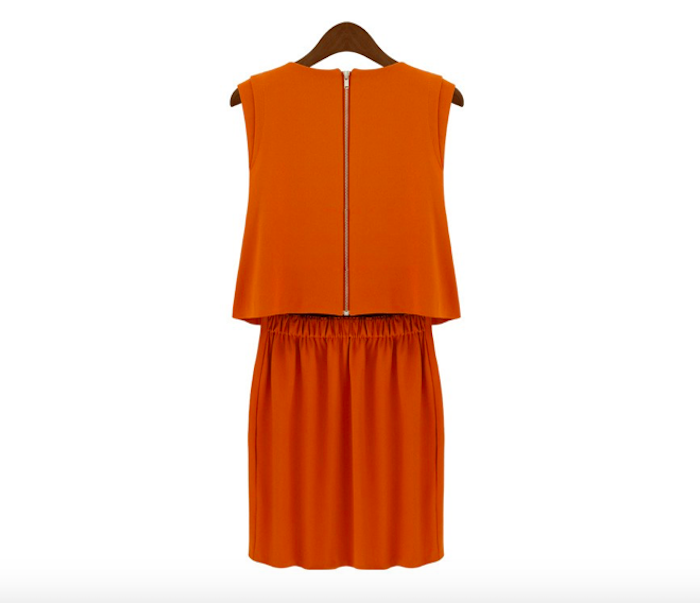 BM70986 Europe Fashion Dress Orange