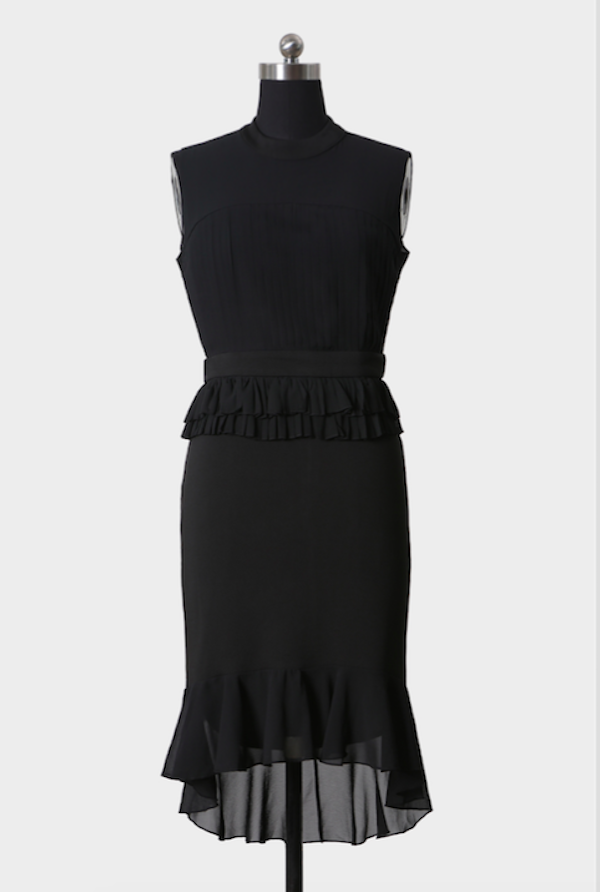 BM70993 Charming Sleeveless Dress Black