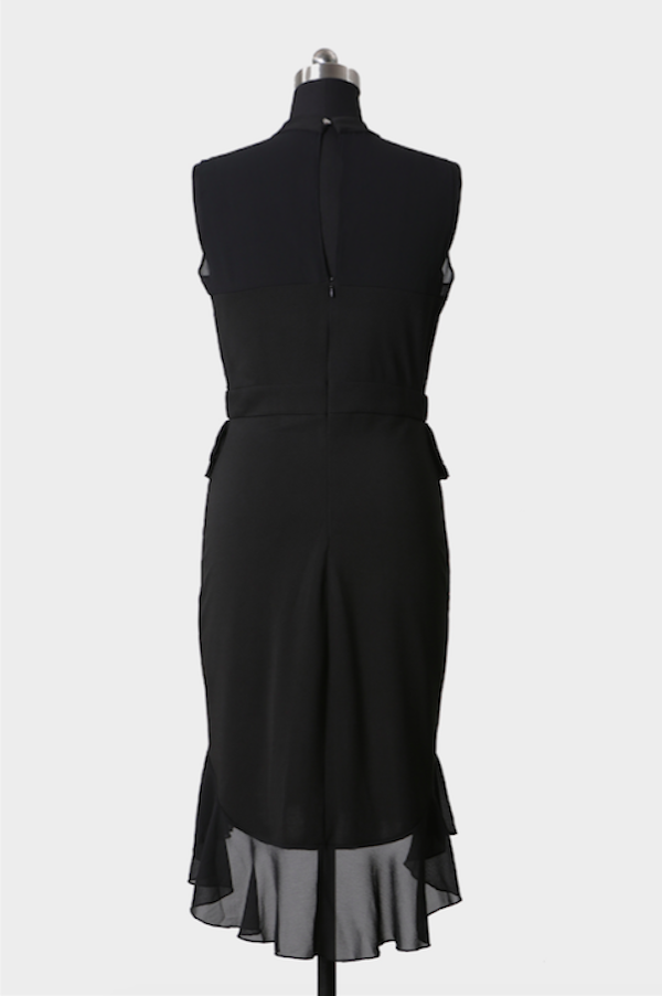 BM70993 Charming Sleeveless Dress Black