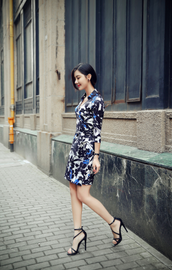 BM70997 Pretty Floral Dress As Picture