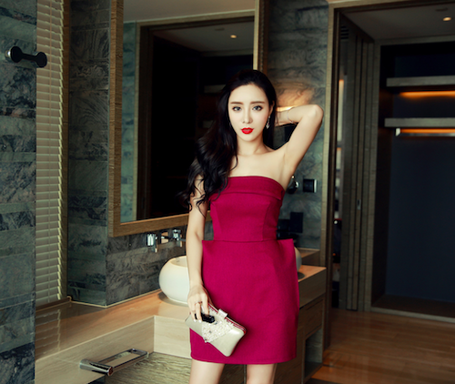 BM70998 Sexy Tube Dress Purple