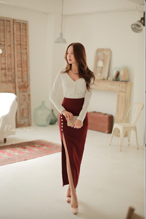 BM71003 Fashion Top and Skirt Set As Picture