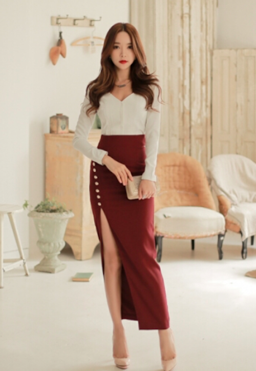 BM71003 Fashion Top and Skirt Set As Picture