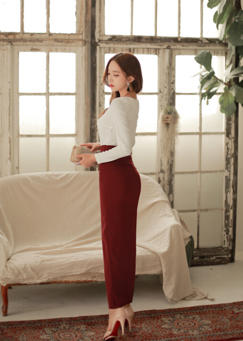 BM71003 Fashion Top and Skirt Set As Picture