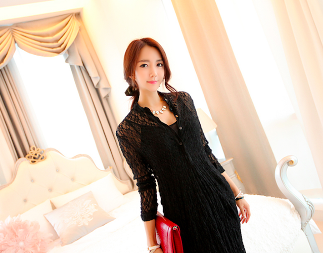 BM71006 Stylish Two Pieces Dress Black