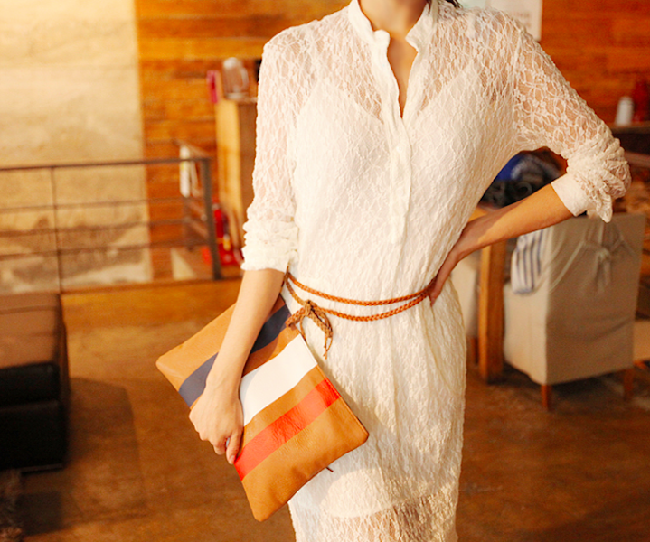 BM71006 Stylish Two Pieces Dress White