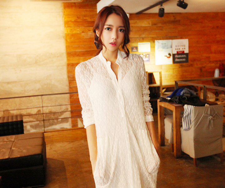 BM71006 Stylish Two Pieces Dress White